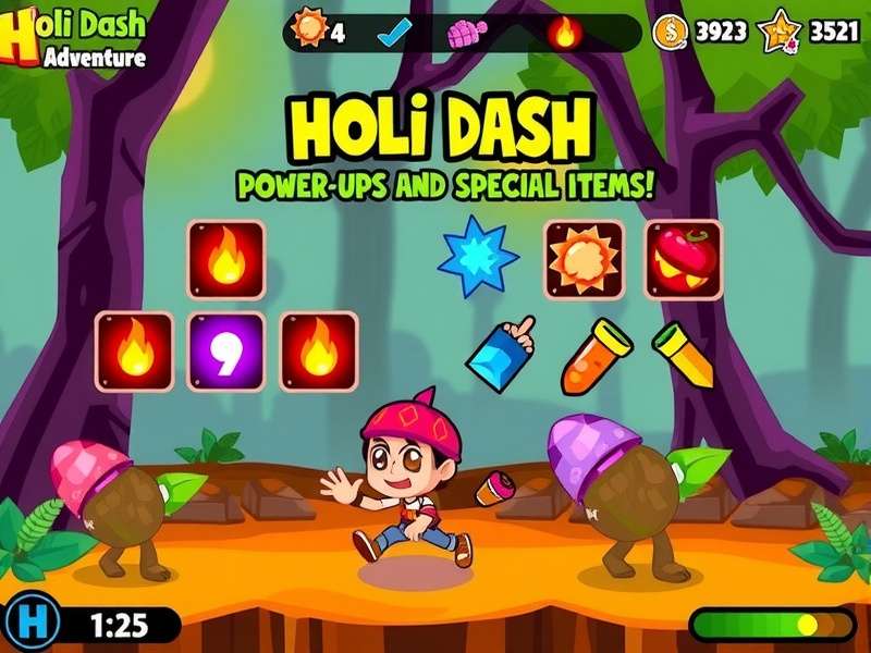 Holi Dash Adventure gameplay screenshot